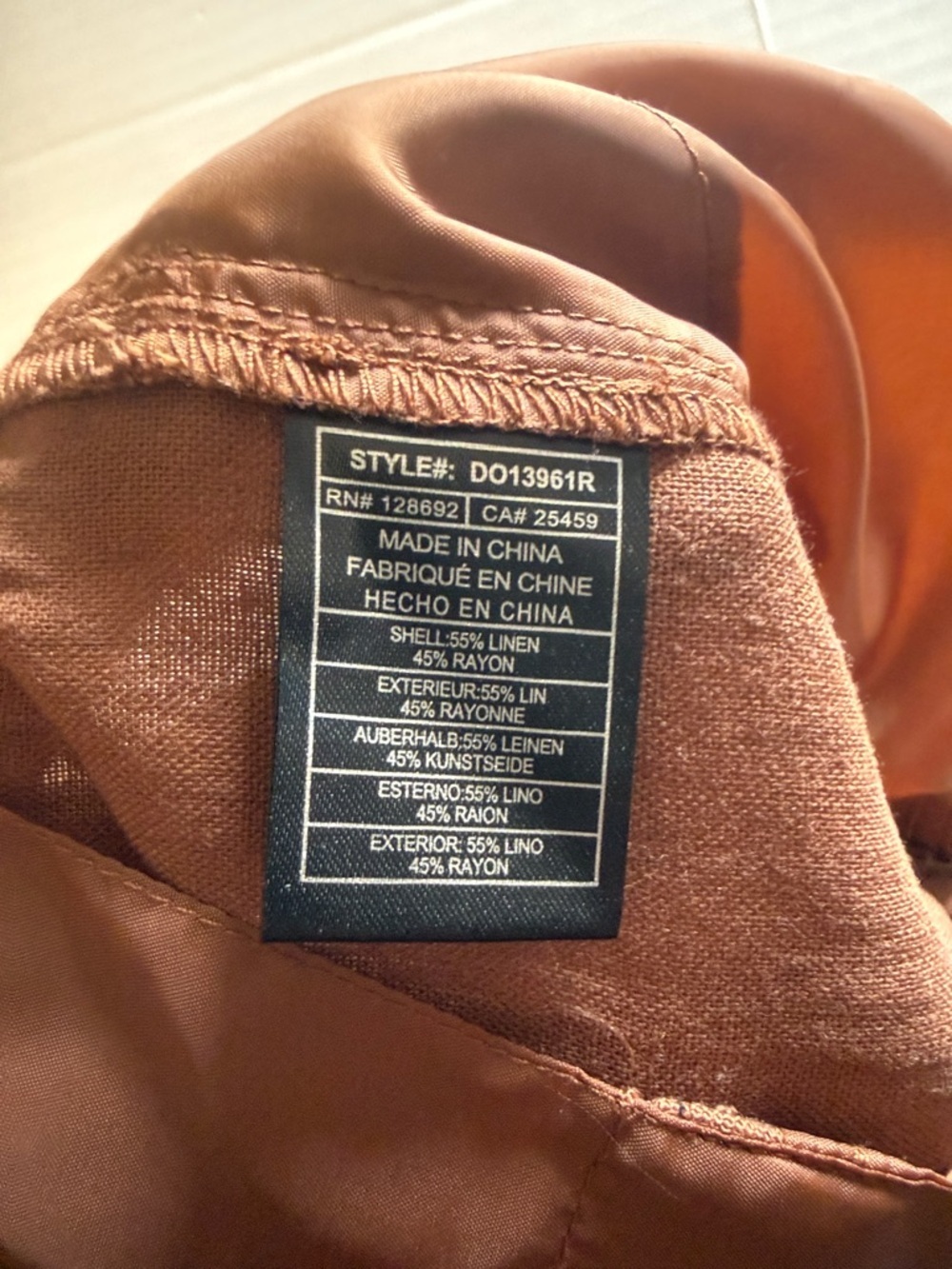 Steve Madden Rust Pinstripe High-Rise Shorts S - Picture 7 of 11